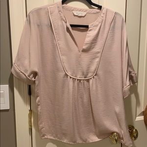Blush Pink silky blouse